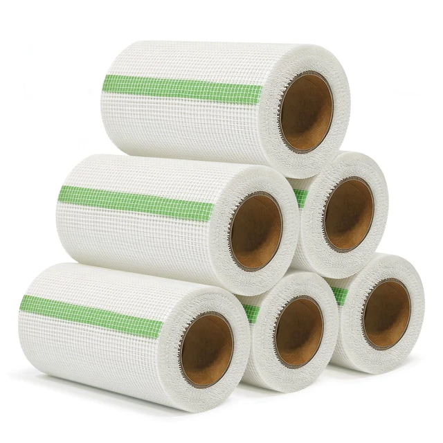 Main image of Drywall Joint Tape 6 Inch x 75 Feet- Self-Adhesive Mesh Tape for Drywall Repair, Crack Fixing, Joint Taping, Easy to Apply, Heavy Duty Fiberglass Reinforcement