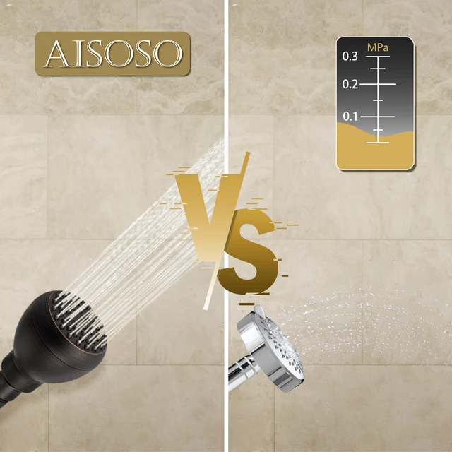 Alt view image 4 of 7 - Fixed Shower Head High Pressure 3 Inch Showerhead Oil Rubbed Bronze 360 Rotatable Design, Self Cleaning Silicone Nozzles, Adjustable Swivel Brass Ball Joint for Relaxing and Comfortable Shower
