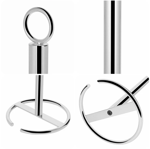 Alt view image 7 of 7 - Bath Toilet Paper Holder Stand, Freestanding Tissue Paper Storage with Reserve, Space Toilet 4 Rolls Holder for Bathroom/Kitchen Countertop-All Metal (2 Pack, Chrome Finish)