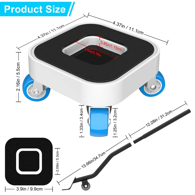 Alt view image 2 of 6 - New Upgrade Furniture Sliders: Furniture Dolly with 360° Rotatable Wheels Furniture Sliders for Hardwood Floors - Furniture Movers with Groove for Moving Heavy Duty Sofa Bed - Supports up to 900 lbs