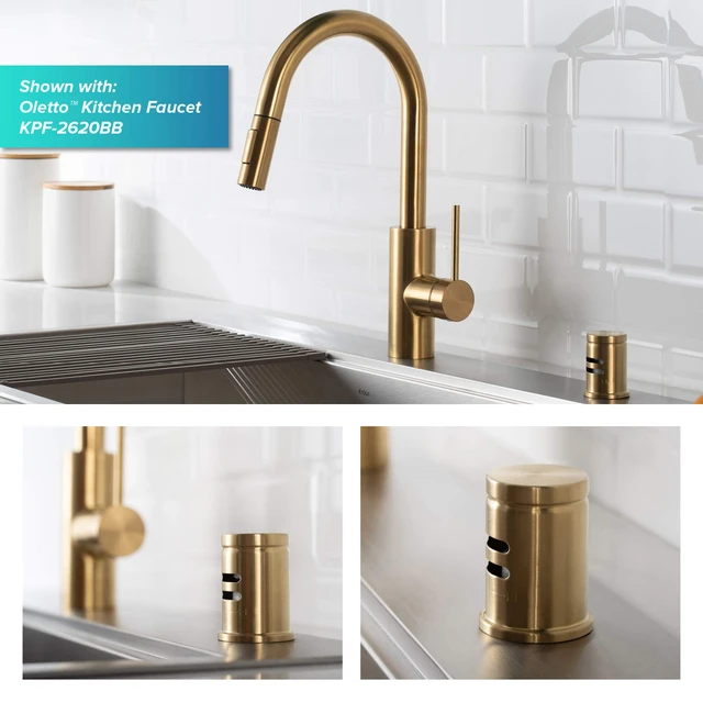 Alt view image 7 of 7 - Dishwasher Air Gap in Brushed Brass, KAG-1BB