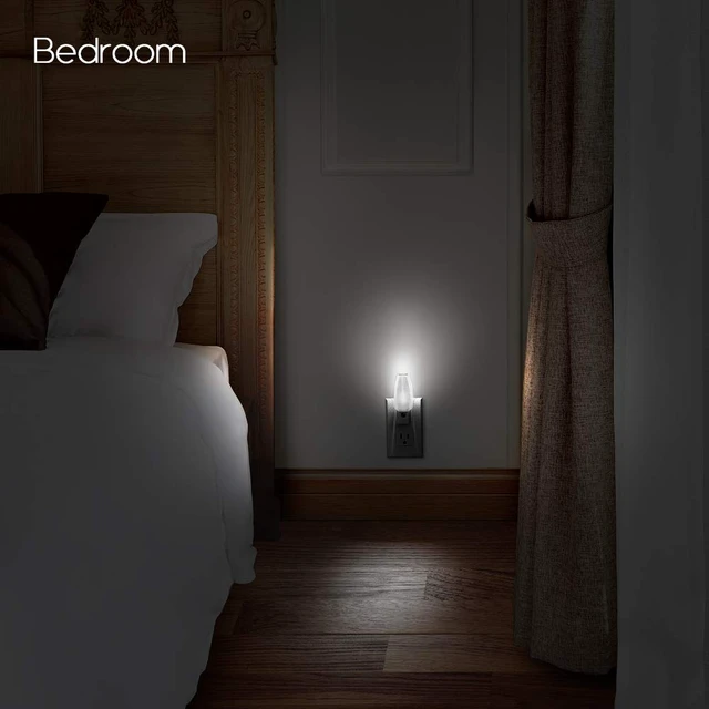 Alt view image 4 of 6 - Plug-in LED Night Light Dusk-Dawn Sensor Neutral White 6 Pack Neutral white sensor night light, ideal for nursery, bedroom, bathroom, hallway, stairs & kitchen