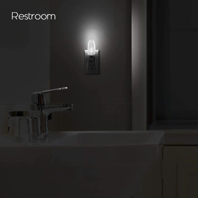 Alt view image 5 of 6 - Plug-in LED Night Light Dusk-Dawn Sensor Neutral White 6 Pack Neutral white sensor night light, ideal for nursery, bedroom, bathroom, hallway, stairs & kitchen