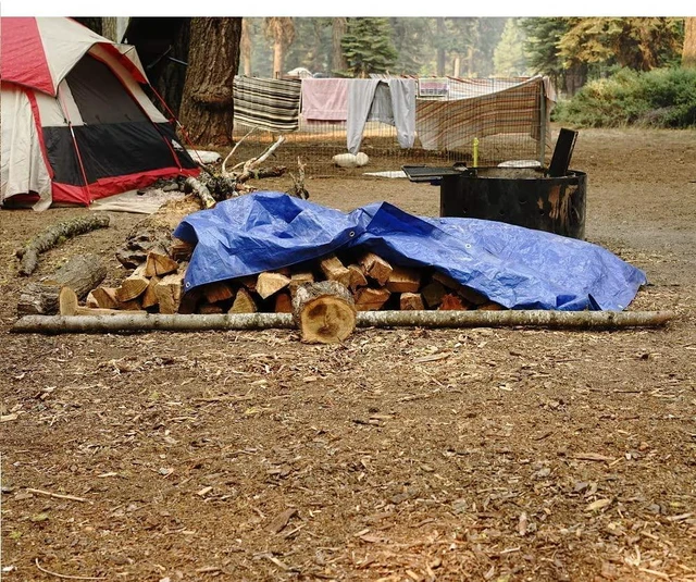 Alt view image 2 of 7 - Grizzly Tarps by 20' x 30' Large Multi-Purpose Waterproof Heavy Duty Poly Tarp with Grommets Every 36", 8x8 Weave, 5 Mil Thick, for Home, Boats, Cars, Camping, Protective Cover, Blue