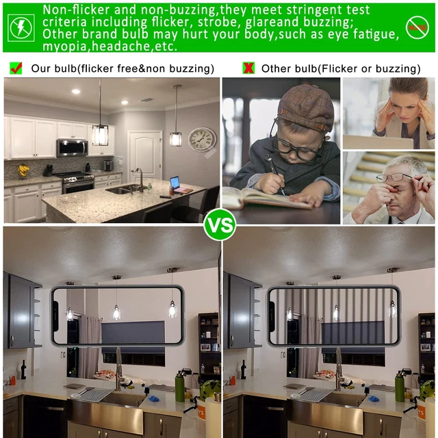Alt view image 5 of 7 - T10 E26 Bulb,Edison Light Bulbs,Dimmable,6W Neutral White 4000K 6W=Light Bulbs 60 watt,600lm,AC120V,ETL,No Flicker,E26 LED Bulb for Rustic Pendant,Island,Chandelier,Wall Sconce,Vanity,6Pack