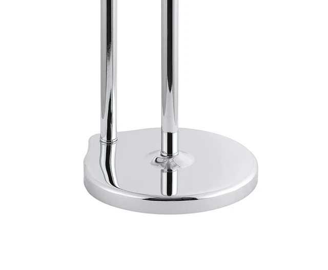 Alt view image 4 of 5 - Free Standing Bathroom Toilet Paper Holder Stand with Reserve, Reserve Area has Enough Space for Jumbo Roll (Chrome)