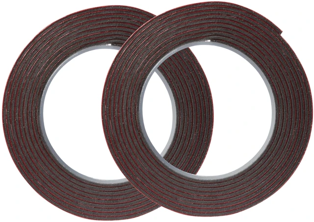 Alt view image 2 of 6 - Auto Exterior Attachment Tape, 1/4 in x 5 ft, Heavy Duty Double-Sided Automotive Tape for Car Trim, Moldings, Emblems, and Badges (Pack of 2, 38582)