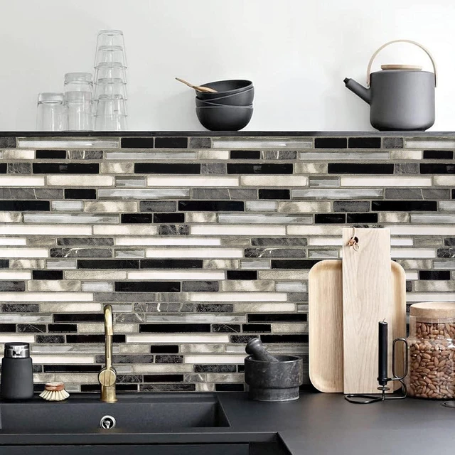 Main image of Backsplash Peel and Stick Wallpaper Kitchen Wallpaper17.7 x 393.7 Kitchen Contact Paper Peel and Stick Wallpaper Backsplash Wallpaper Countertops Waterproof Wall Paper for Bathroom Tile Vinyl