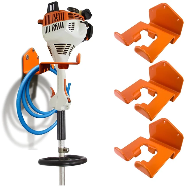 Main image of Weedeater Hanger, 3 Pack Weed Eater Hanger for Wall, Weed Wacker Holder Heavy Duty Trimmer Rack Storage, Compatible with Stihl, Weed Eater Hanging Hook for Garage Tool Organization