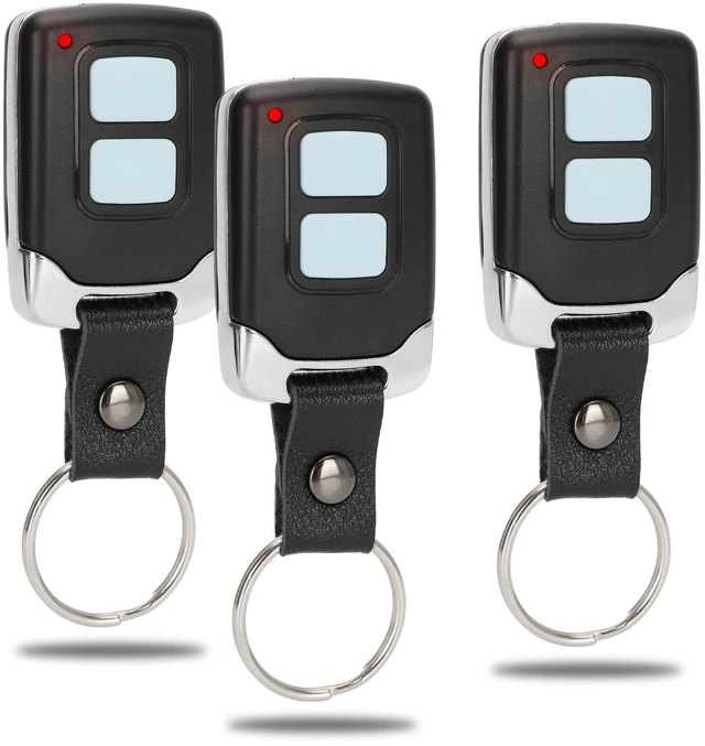 Main image of 3 for LiftMaster Chamberlain Craftsman Garage Door Opener Remote Keychain Works with 893MAX 893LM 373LM 973LM, 2-button Mini design,easy setup,fit Yellow,Purple,Red/Orange, Green Learn Buttons
