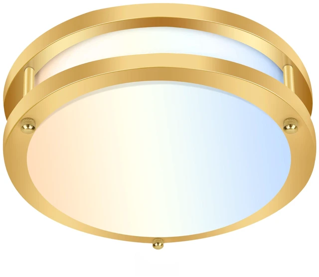 Main image of 10 inch Flush Mount LED Ceiling Light Fixture,17W,1100LM,5CCT 2700K/3000K/3500K/4000K/5000K Adjustable Ceiling Lights, Gold Saturn Dimmable Lighting for Hallway Bathroom or Kitchen