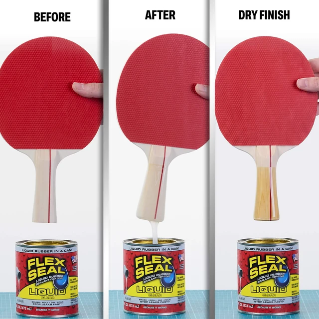 Alt view image 4 of 7 - Rubber Sealant Coating, Waterproof, Clear, 16 oz Stops leaks fast, brush, roll, dip or pour on, UV resistant, prevents rust, corrosion, roof, basement, RV, gutters, masonry