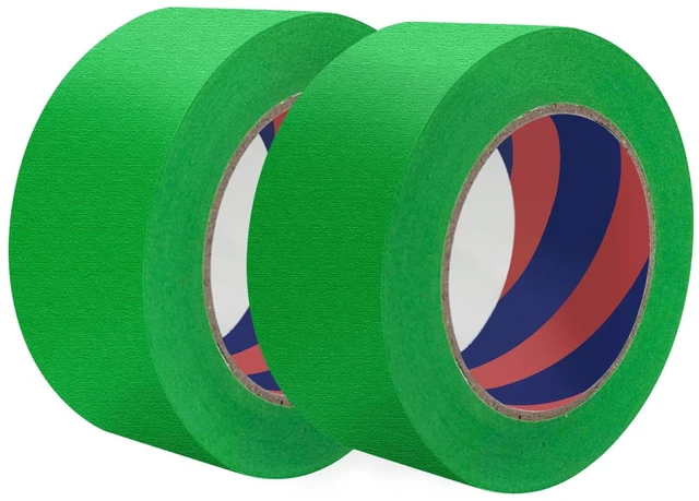 Main image of Painters Tape, 2 inch x 55 Yards x 2 Rolls Green Painters Masking Tape for Indoor and Outdoor Use, Medium Adhesive Paint Tape for DIY Crafts, Arts, Painting, Easy Removal