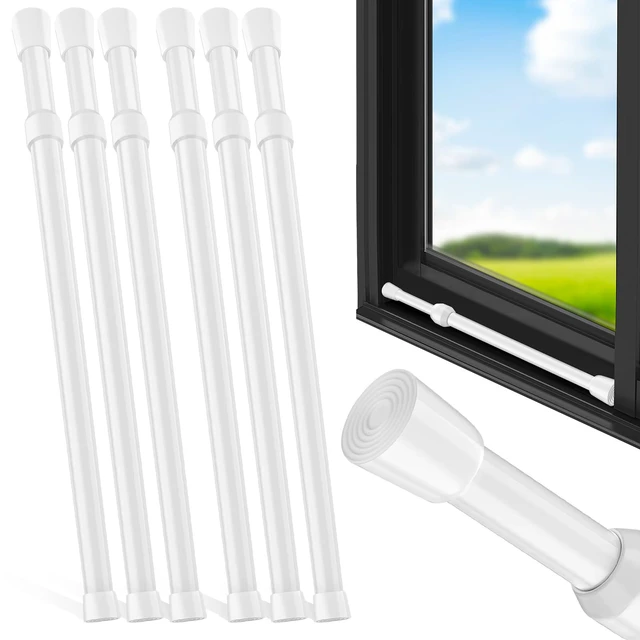 Main image of 6 Pack Window Security Bar Adjustable Sliding Lock Security Stick for Rubber Tips, Adjustable Sliding Glass Door Lock Bars 15.7''-27.5'' Window Safety Lock Bar (16" to 28"-6Pcs)