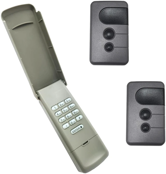 Main image of 2026 Upgraded 877MAX+371LM Garage Door Keypad & 2 Remote Combo Compatible with Sears Craftsman Garage Door Opener, Replace for 139.53753 53753 139.18191 HBW2028 for Purple Learn Button (2006-2013)
