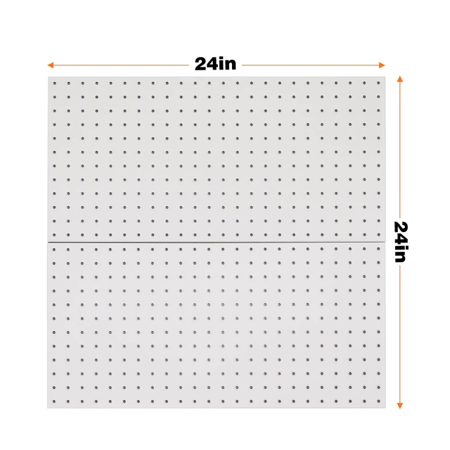 Alt view image 2 of 7 - Metal Pegboard Wall Panels, Peg Boards for Garage Tool Storage Heavy Duty Pegboard Tool Storage Kit for Home, Craft Room Gray 2 Pcs