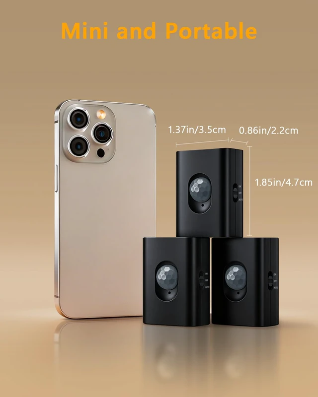 Alt view image 7 of 7 - Rechargeable Motion Sensor Light Indoor, LED Night Lights 10 Pack Mini Wireless Magnetic Night Light with 3-in-1 Charging Cable for Stairway, Hallway, Bathroom, Bedroom, Kitchen & Closet