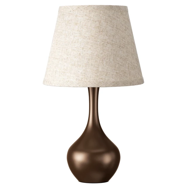 Alt view image 7 of 7 - 16.1" Touch Table Lamp for Nightstand, 3 Way Dimmable Small Bedroom Lamp Touch Control, Set of 2, Bulb Included, Brown Bedside Lamps for Desk, Night Stands, Living Room, End Table, Corded