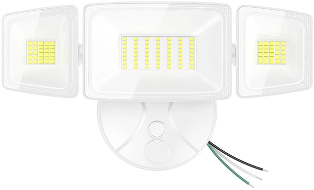 Main image of 75W Flood Lights Outdoor, 7000LM Brightness Security Lights Switch Controlled, 3 Adjustable Heads, IP65 Waterproof, 6500K Wall Mount Exterior LED Flood Light