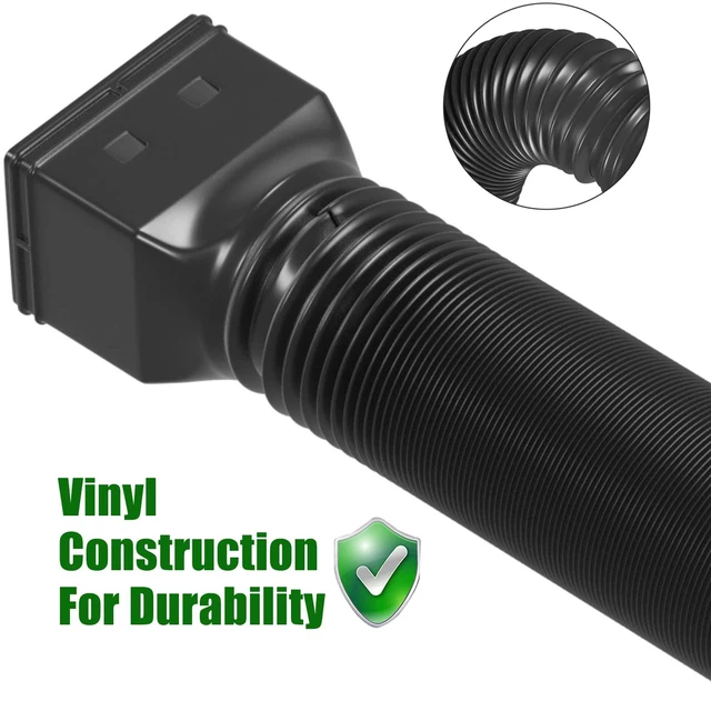 Alt view image 5 of 7 - 2 Pack Rain Gutter Downspout Extensions Flexible,Down Spout Extender Diverter Extendable from 21 to 68 in,Screws for Included,Black