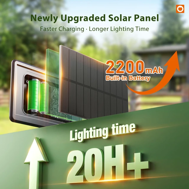 Alt view image 6 of 7 - 25FT 13LED Solar String Lights Outdoor Waterproof with Remote, USB G40 Shatterproof Outdoor Lights, Dimmable Timer, 3 Modes, Solar Powered Patio Lights for Bistro Cafe Garden Camping Pergola