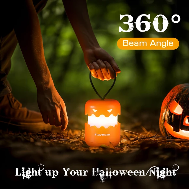 Alt view image 5 of 7 - 3-Pack Halloween Pumpkin Lantern, Collapsible Jack O Lantern | Pumpkins with Lanyard, Halloween Party Favors, Light up Pumpkin Outdoor for Halloween Party Decoration, Battery Included