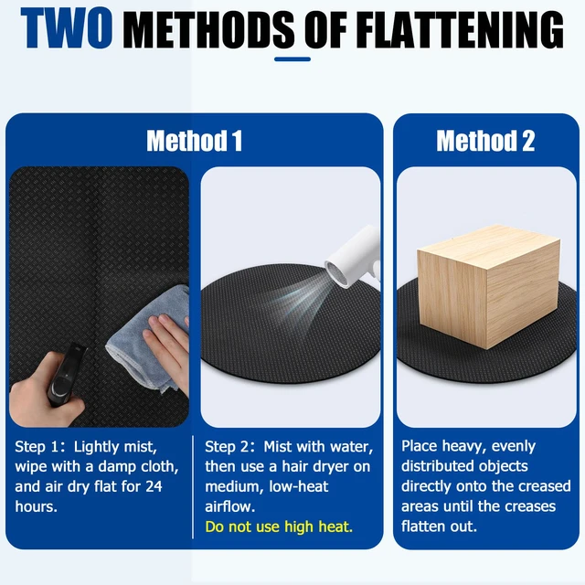 Alt view image 3 of 7 - Recliner Pad for Hardwood Floors, Double-Sided Non-Slip, 2 Pack 27.5'' X 27.5'', High-Density PU Padding, Prevents Sliding and Floor Scratches, For Recliners, Sofas and Carpet, Round