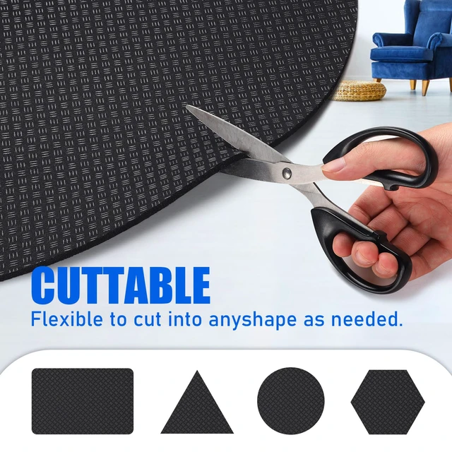 Alt view image 7 of 7 - Recliner Pad for Hardwood Floors, Double-Sided Non-Slip, 2 Pack 27.5'' X 27.5'', High-Density PU Padding, Prevents Sliding and Floor Scratches, For Recliners, Sofas and Carpet, Round