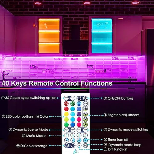 Alt view image 4 of 7 - 6 PCS 12-inch Plug-in Under Cabinet Lights, Ultra-Thin Multicolor Dimmable Lighting for Kitchen Cabinets, Counters, Workbenches, Desks and Shelves