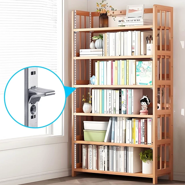Alt view image 7 of 7 - 20 Packs 17 Inches Metal Pilaster Shelf Bracket Rails with Adjustable Shelving Support Clips and Mount Screws for Cabinet, Shelves Storage