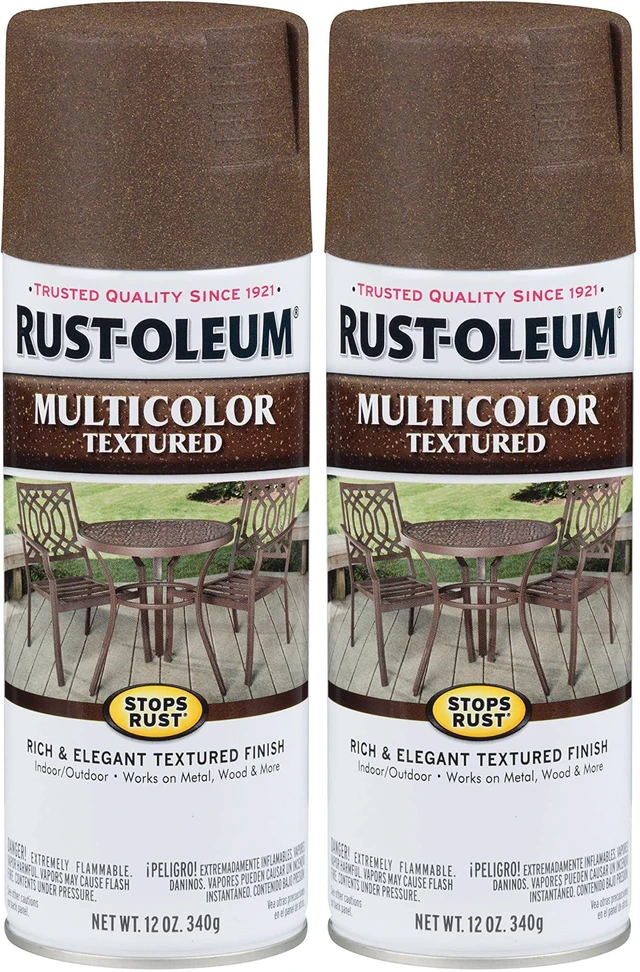 Main image of 223523 Stops Rust Multi-Color Textured Spray Paint, 12 Ounce, Autumn Brown,Count 1(Pack of 2)