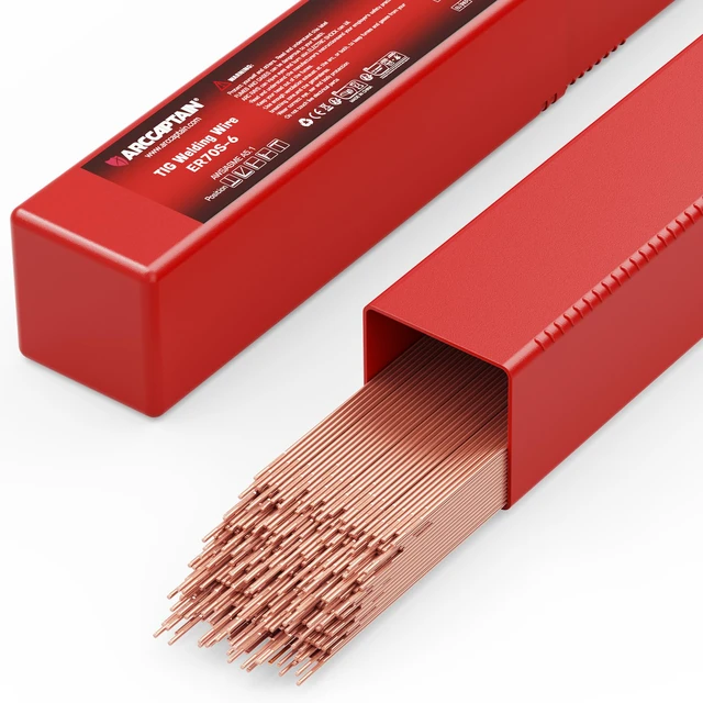 Main image of Mild Steel TIG Welding Rod ER70S-6, 1/16" X 16", 5LB Ideal for Mild Steel Fabrication & Repair with Stable Arc, Smooth Weld Beads & Consistent Results