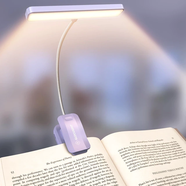 Main image of 26 LED Reading Lights for Books in Bed, Ideal Gifts for Reader Rechargeable Book Light, Eye Caring 5 Amber Colors Stepless Dimming, Travel Lightweight Clip-on, Book Lovers Men Women Kids