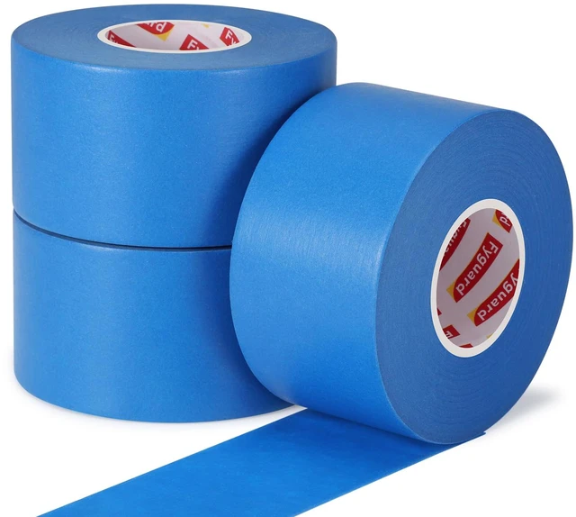 Main image of 3 Rolls Painters Tape 2 Inch Wide Blue Painters Tape for Wall Painting 1.89In × 55Yd × 3Rolls Upgrade Washi Tape UV Resistant Multi-Surface Masking Tape for Painting Edge Treatment DIY Crafts