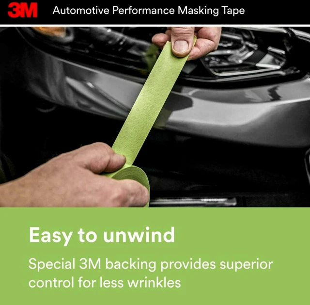 Alt view image 6 of 7 - Automotive Performance Masking Tape, 03435, 48 mm x 32 m, 1 Roll