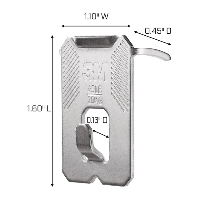 Alt view image 4 of 7 - (TM) 45 lb. Drywall Picture Hanger With Spot Markers, Heavyweight Hanging Solution for Room Decor and Office Decor, Including Mirrors or Large Art 4 Count (Pack of 1)