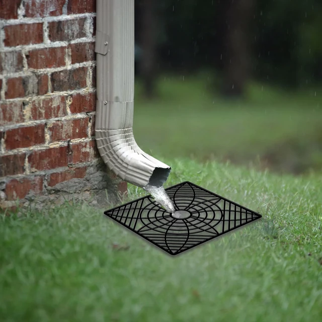 Alt view image 6 of 7 - Gutter Downspout Extensions,Catch Basin Low Profile Downspout Extender | No Deep Dig Catch Basin, Flexible Pipe Extension to 5.1ft, Protect House Foundation