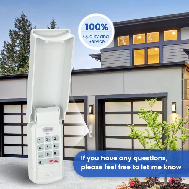 Alt view image 7 of 7 - 1 for Genie Garage Door Opener Keypad, Compatible with Genie Garage Door Openers, for Model GK-R 37332R GK-BX GWKP, GWK-IC, ACSDG, ACSDA1, ACSD1G