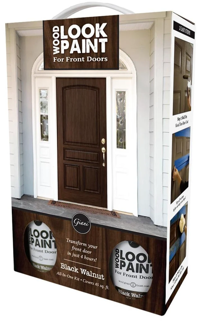 Main image of Wood Look Paint Kit for Front & Interior Doors (Black Walnut)
