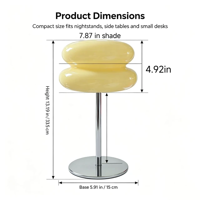 Alt view image 2 of 7 - Mushroom lamp, Bedroom Medieval Modern Bedside Table lamp for Night Stands, Vintage dimmable Small Lamps, Cute Cool Desk Lamps Home Room Aesthetic Decor for Living Room(Cream)
