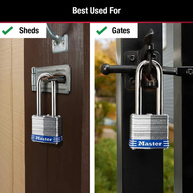Alt view image 3 of 7 - 3DLH Outdoor Padlock with Key, 1 Pack