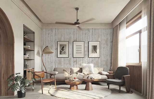 Alt view image 6 of 7 - Contact Paper Peel and Stick Wallpaper Wood Grain Contact Paper for Cabinets Countertop Waterproof Removable Wallpaper Self Adhesive Decorative Shiplap Papel Tapiz para Pared 17.7''x236''