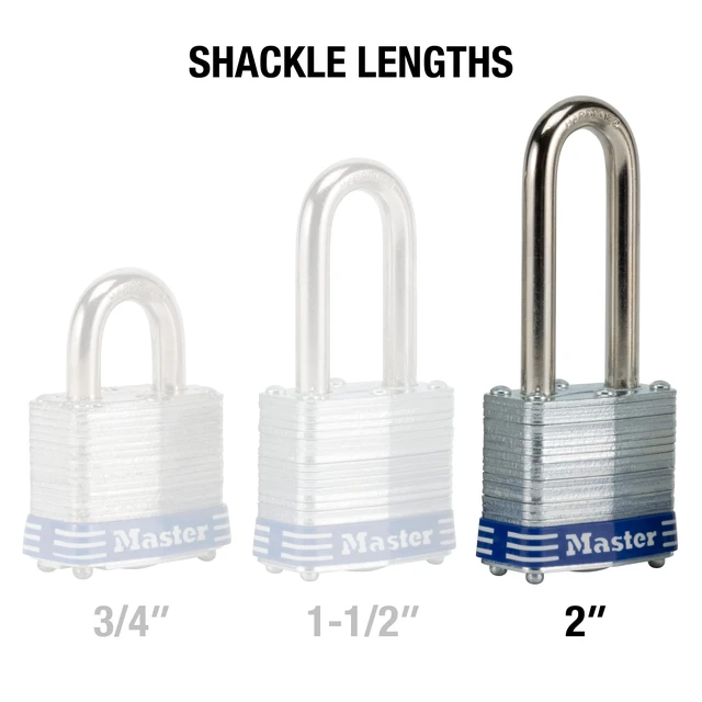 Alt view image 5 of 7 - 3DLH Outdoor Padlock with Key, 1 Pack