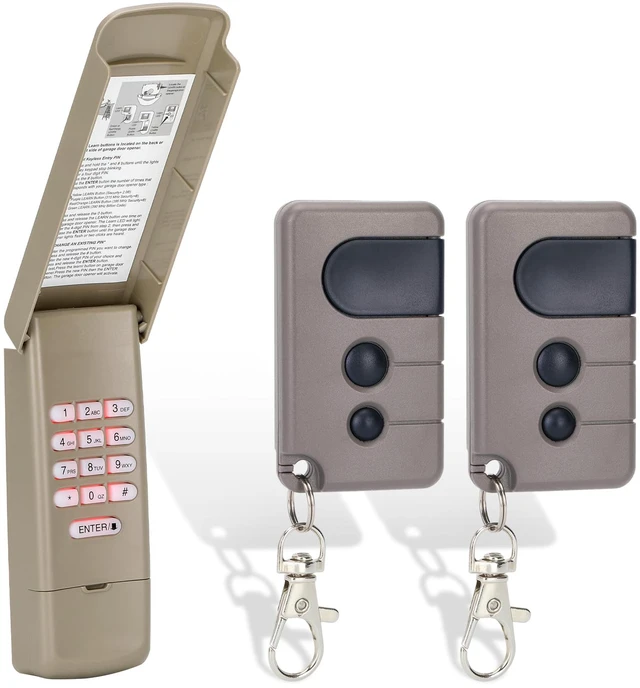 Main image of for Sears Craftsman Garage Remote Keypad,for Red/Orange Learn ONLY(97-05) 3-button keychain remote& universal keypad, replace 53680 139.53680 139.53681 HBW1255 CMXZDCG440