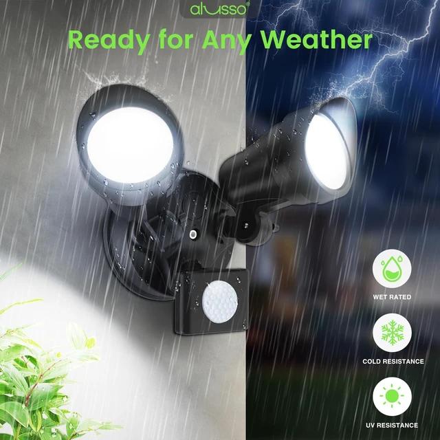 Alt view image 7 of 7 - LED Security Lights Motion Sensor, 25W 2000LM Flood Lights Outdoor Motion Sensor with Remote 120V, Dimmable Brightness 3000K-6500K CCT IP65 Security Light ETL Listed for House Garage 1 Pack