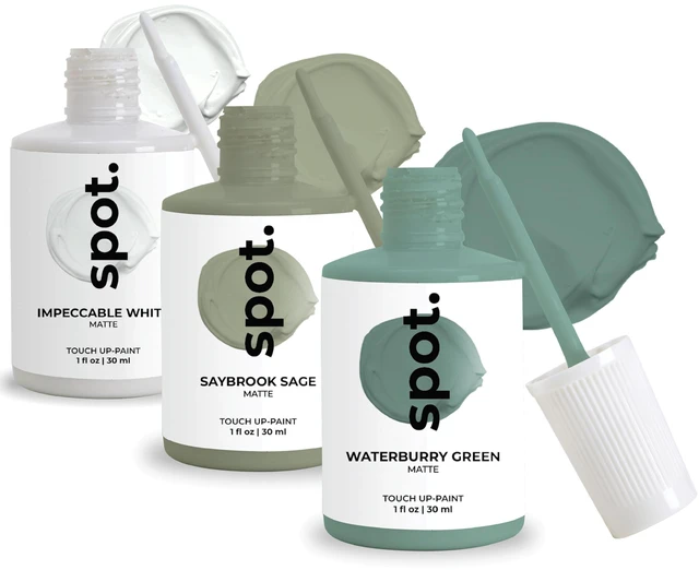 Main image of Touch-Up Paint | Matte Finish for Cabinets, Walls, Doors & Furniture | Multi-Tone Green Repair Kit | Quick-Dry, Self-Priming, Low-Odor, Eco-Friendly | No-Sanding or Primer Needed | 3 Pack