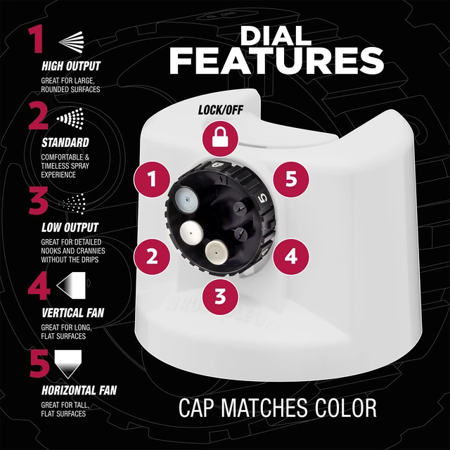 Alt view image 3 of 7 - Stops Rust Custom Spray 5-in-1 Clean Metal Primer, Flat White Maximum Adhesion Rust Prevention Fast Dry Custom Spray Dial 5-in-1 6 Pack