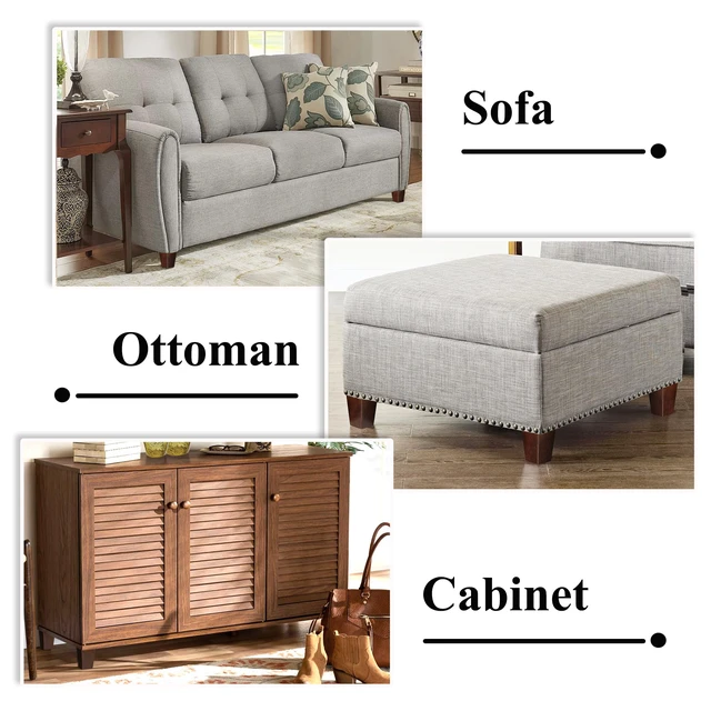 Alt view image 3 of 7 - Wood Furniture Legs, 4 inch Sofa Legs, Square Couch Legs Pack of 4, Wood Legs for Table w/Pre-drilled Hanger Bolt