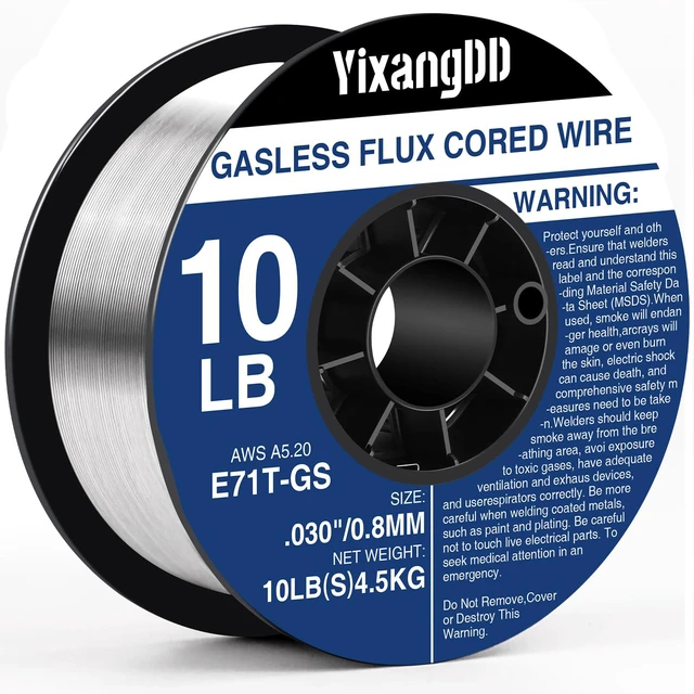 Main image of 1 Pack 030 Flux Core Welding Wire, E71T-GS Mig Welding Wire Gasless Mild Carbon Steel Mig Welding Wire, 10 Lb Flux Core Wire Compatible with Most Welder