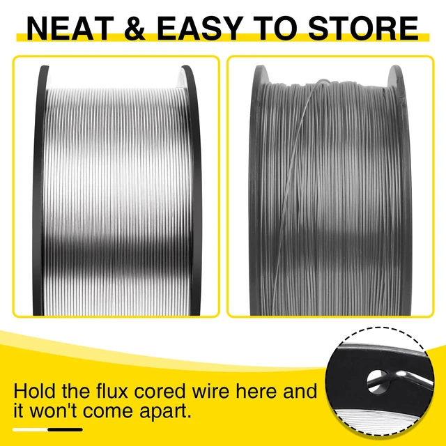 Alt view image 6 of 7 - 4 Pack 030 Flux Core Welding Wire, E71T-GS Mig Welding Wire Gasless Mild Carbon Steel Mig Welding Wire, 2 Lb Flux Core Wire Compatible with Most Welder